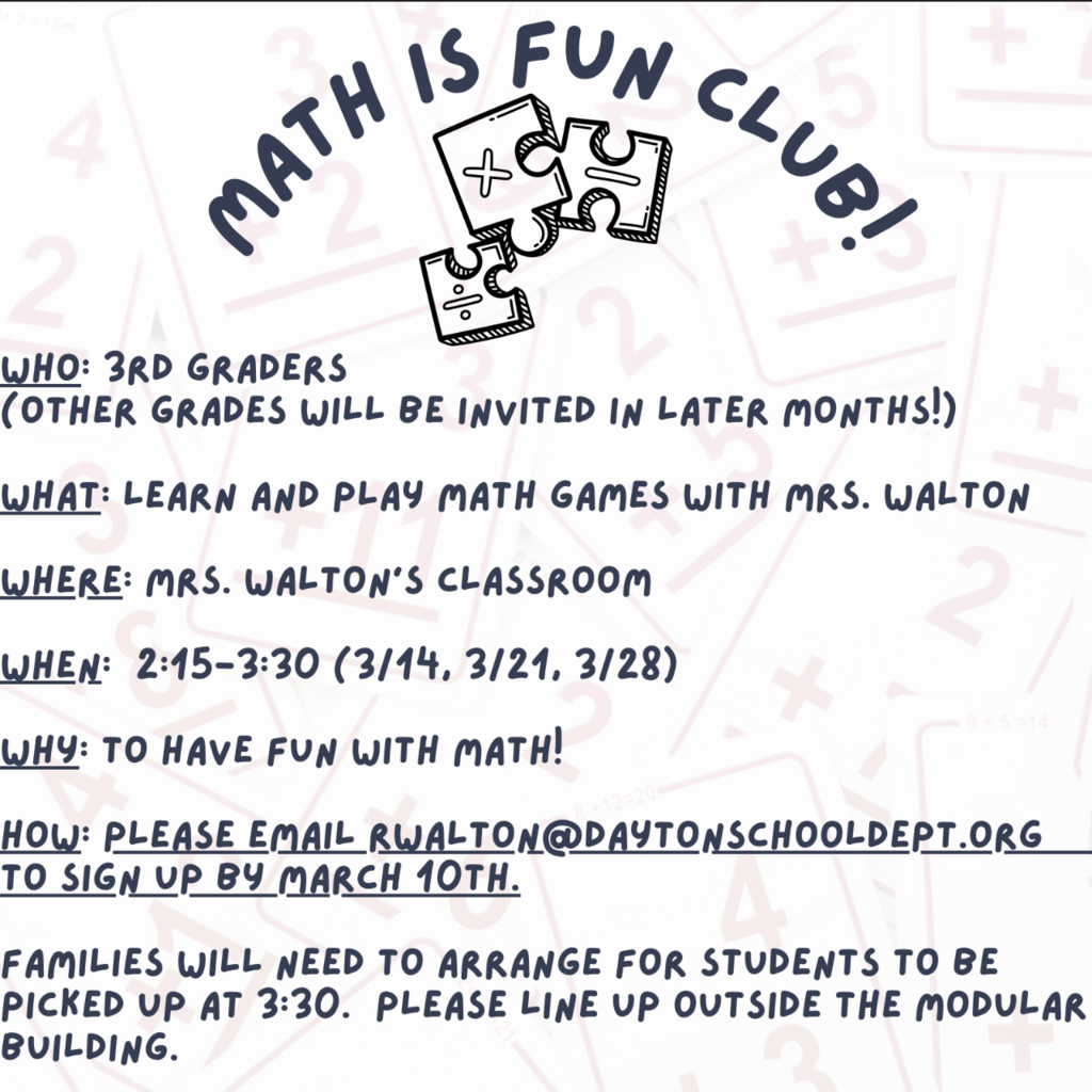 math club flyer